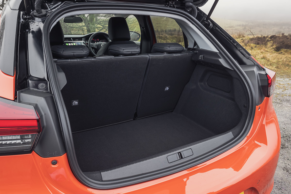 Vauxhall corsa deals e boot space