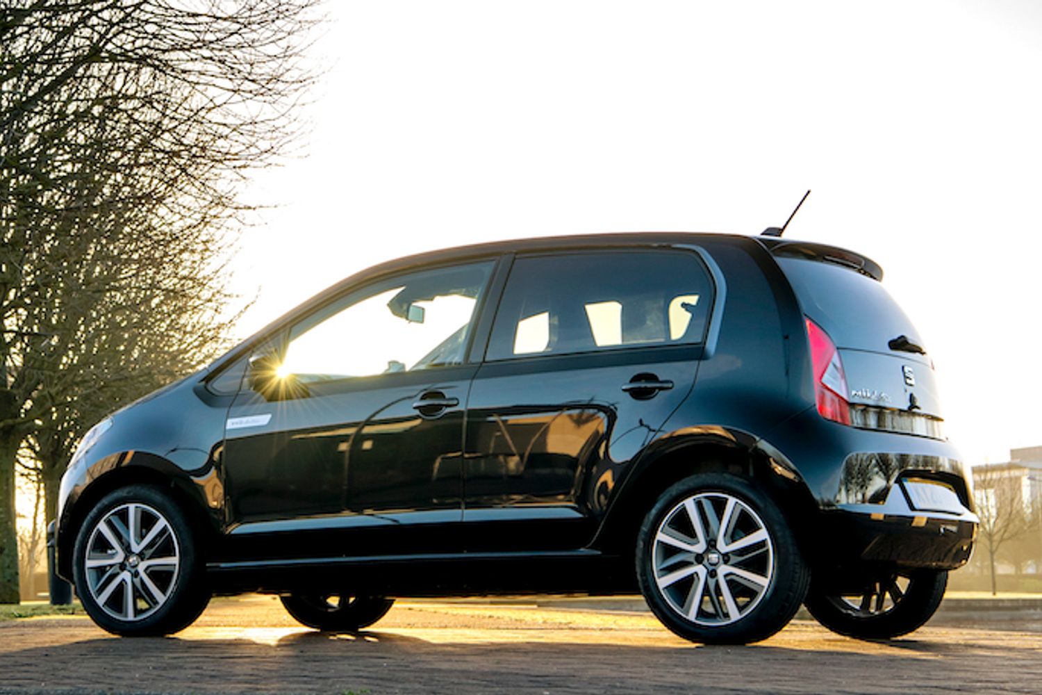 Sear Mii Electric exterior side parked