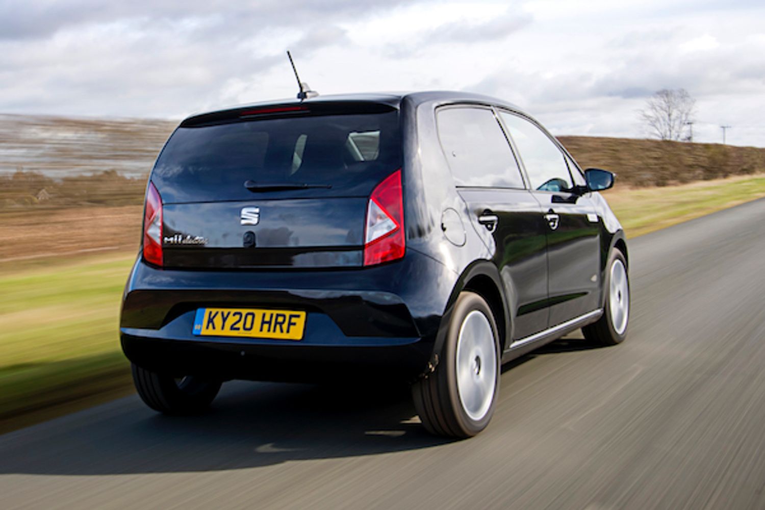 Sear Mii Electric exterior rear driving in country