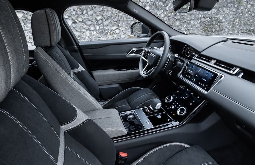 Range Rover Velar P400e interior dashboard and display