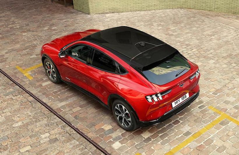 Ford Mustang mach e gt roof from above