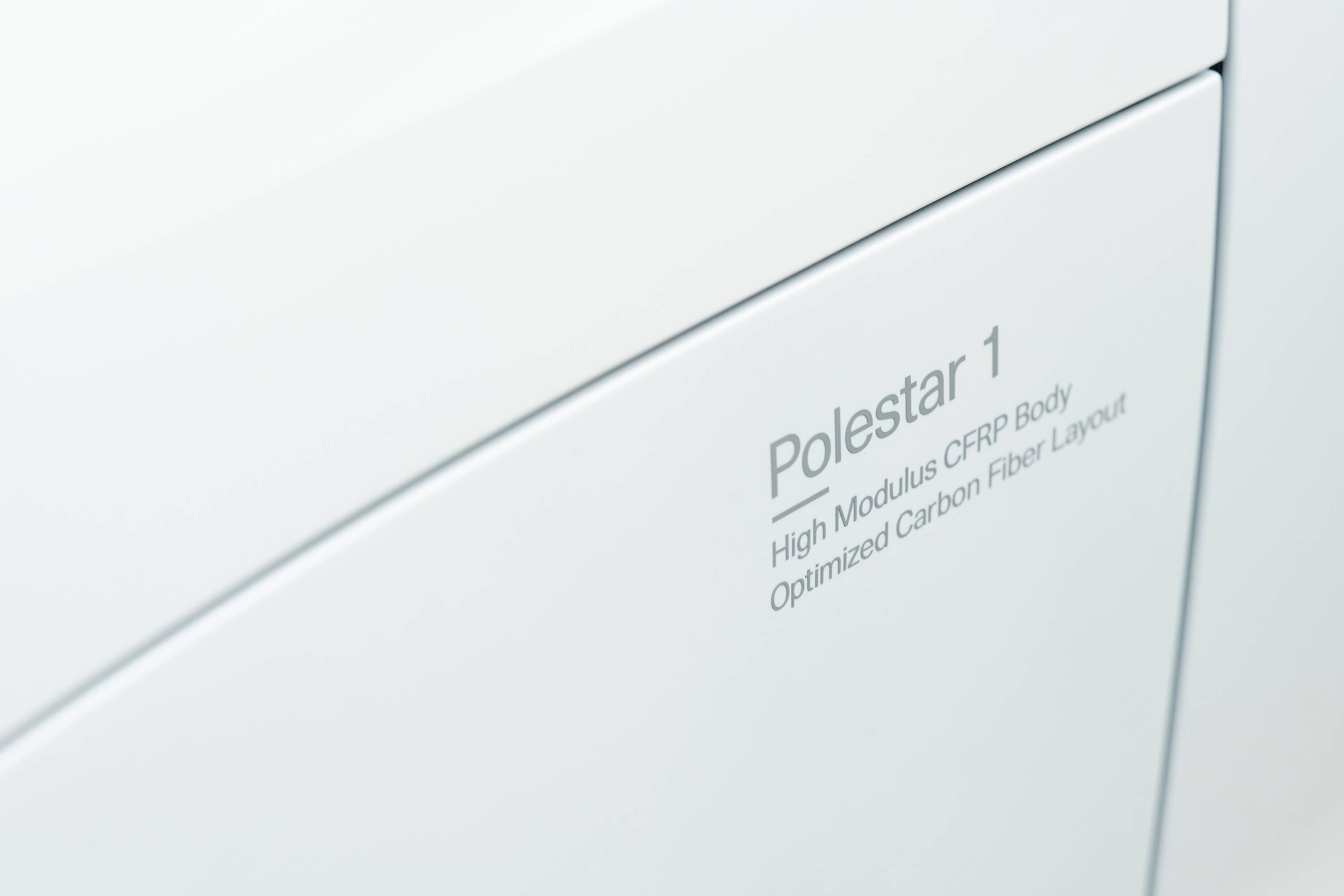 Polestar electric car model label 
