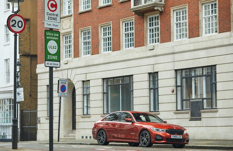 BMW PHEV eDrive Zone driving in London
