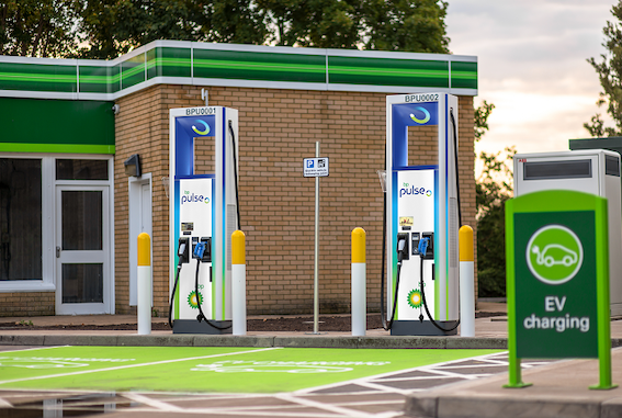 bp pulse electric car charing station