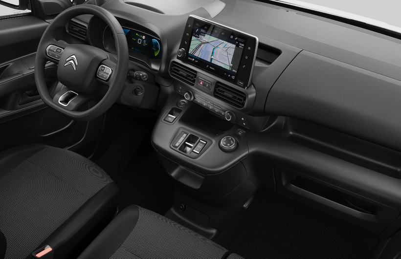 Citreon Berlingo electric Van interior dashboard and display