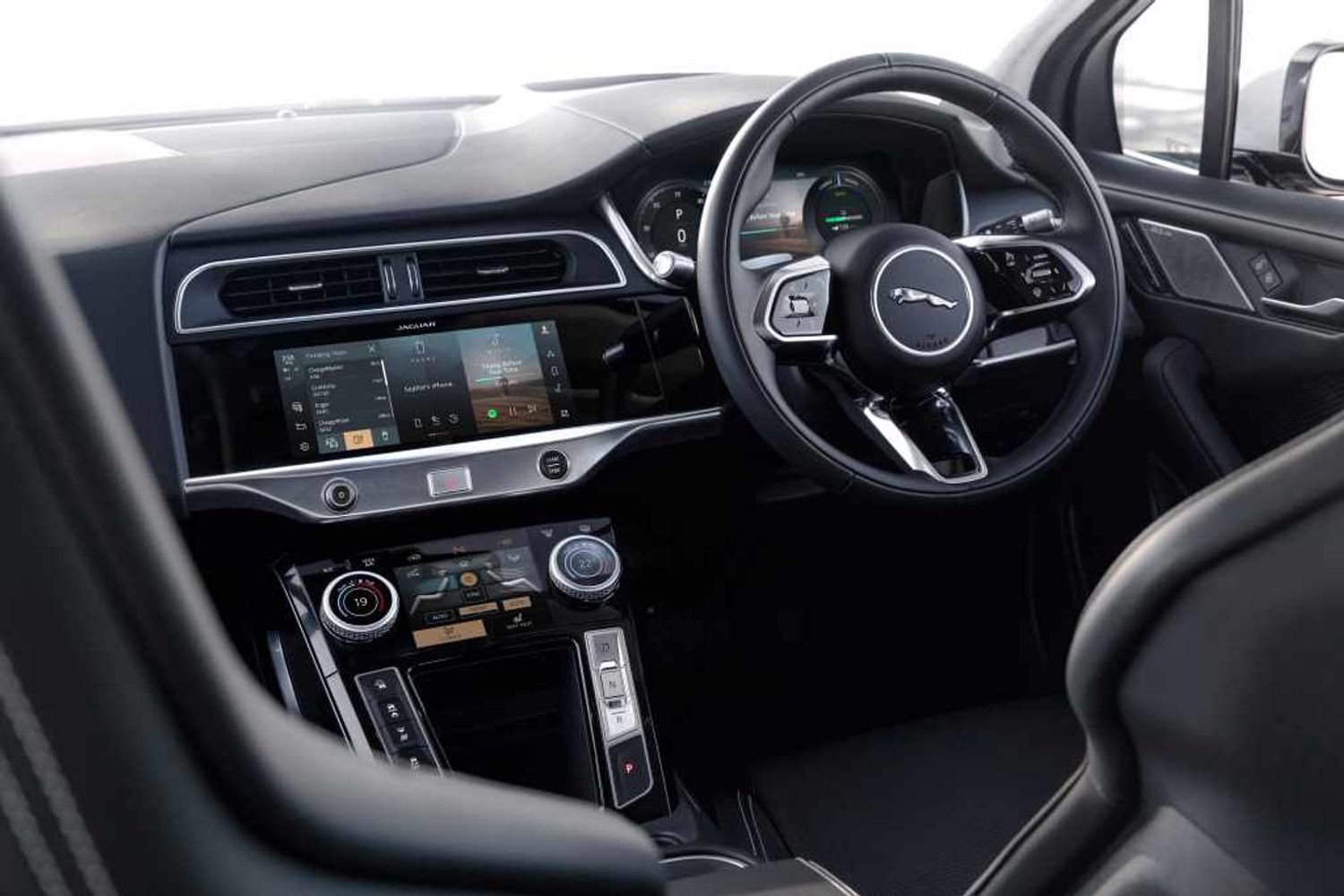 Jaguar I-Pace electric car interior dashboard and display