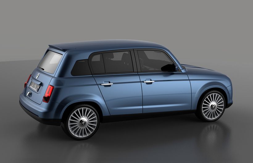 Renault 4 electric car exterior side