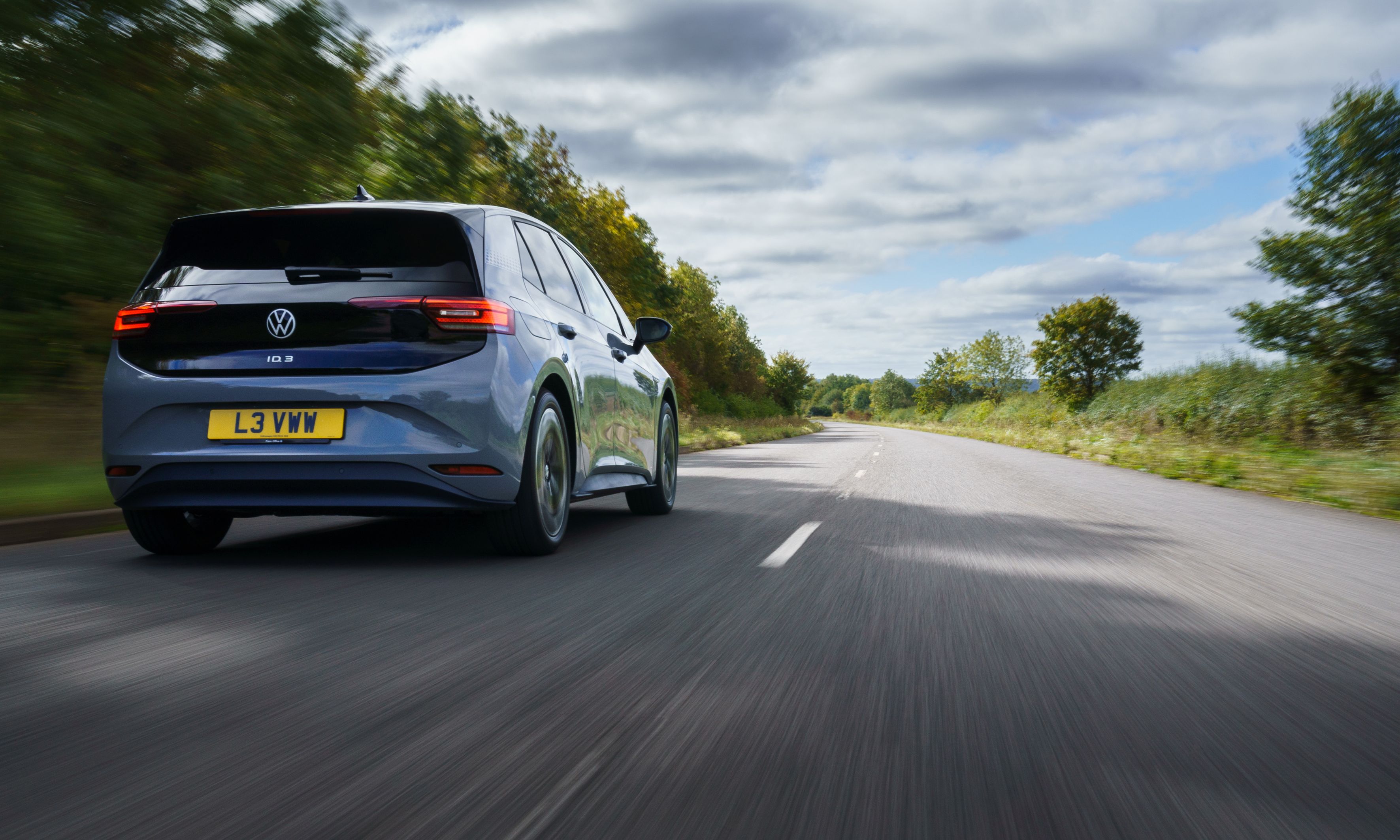 Volkswagen VW ID.3 electric car on the road