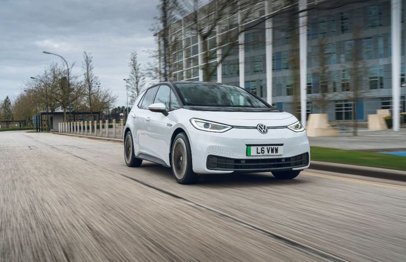 Volkswagen, Volkswagen ID.3, ID3, white, electric VW, VW, VW ID3, front, driving