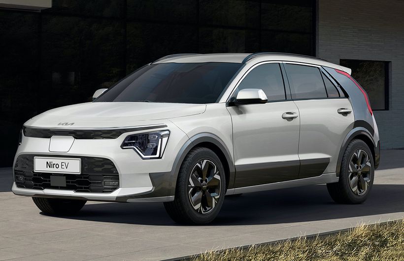 2022 Kia Niro EV, front static, white car