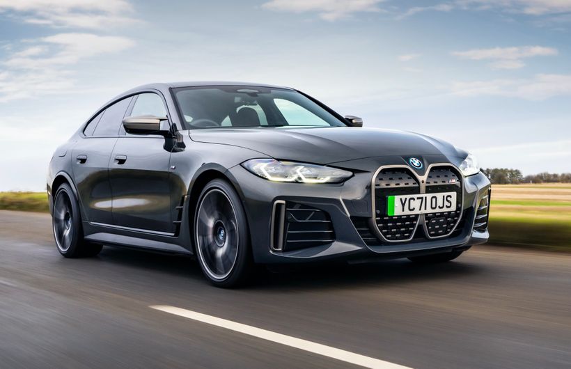 BMW i4 M50 front tracking action 