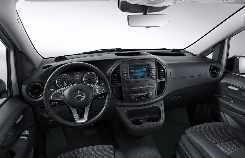 Mercedes e-vito van interior, left-hand drive