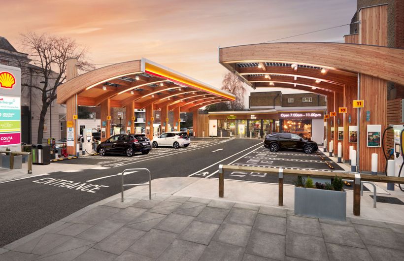 Shell, Shell Recharge, electric car charging, Fulham, 350kW