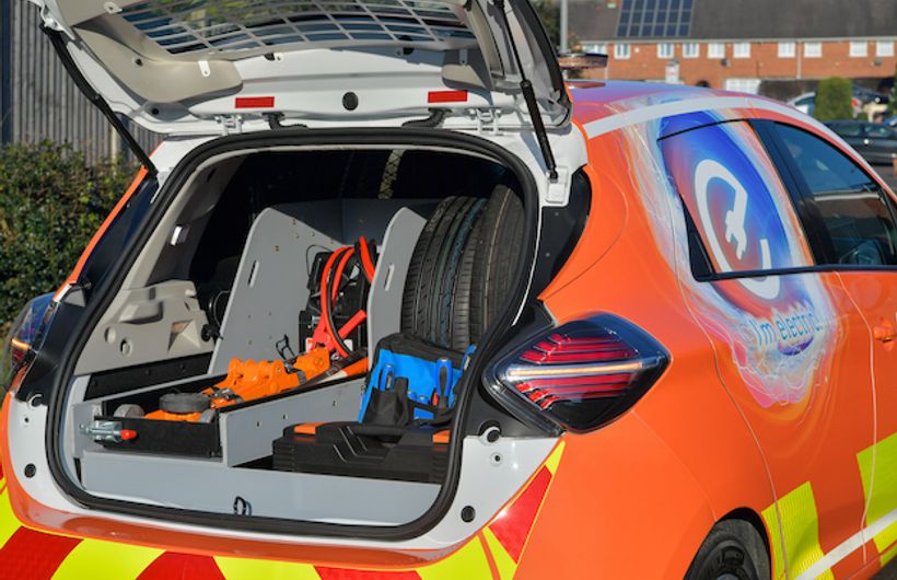 RAC Renault Zoe, boot open