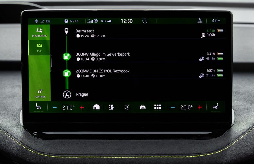 ŠKODA enyaq iv coupe, infotainment