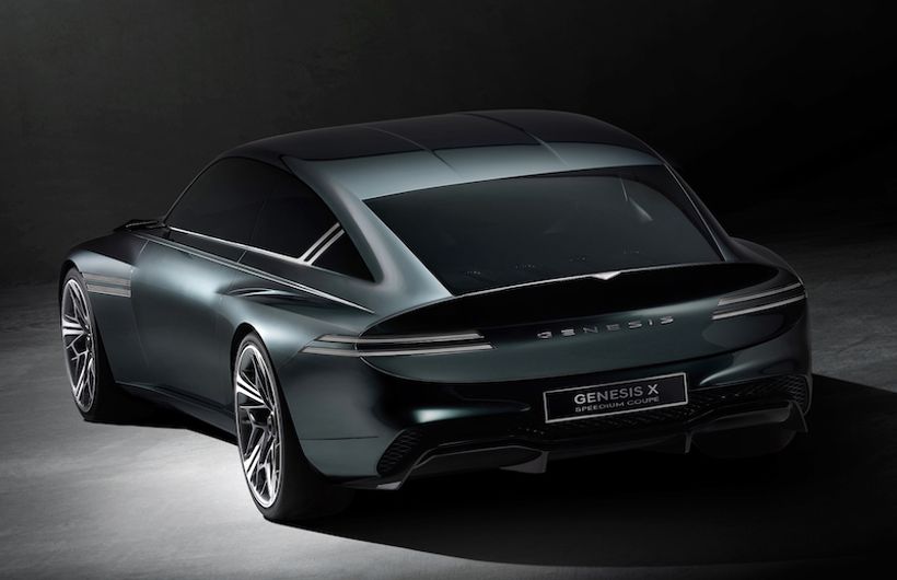 Genesis X Speedium Coupe rear shot, studio