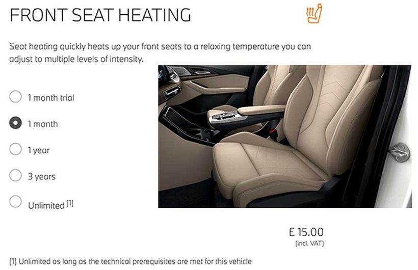£15 per month to use your heated seats? BMW launches controversial new