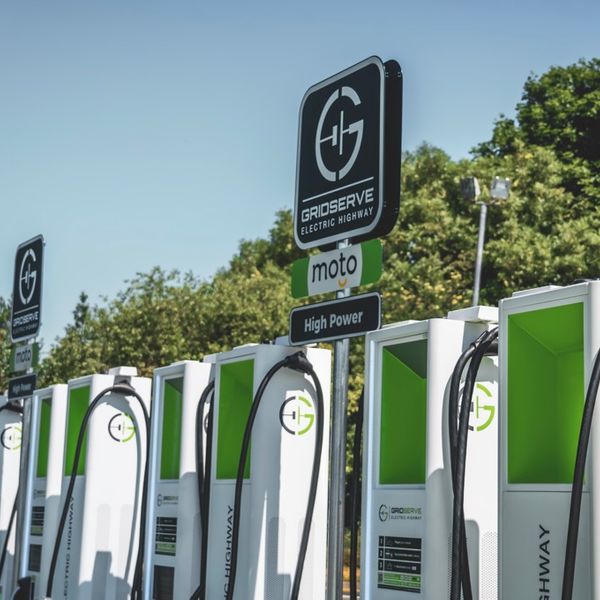 Gridserve chargers at Ferrybridge Services