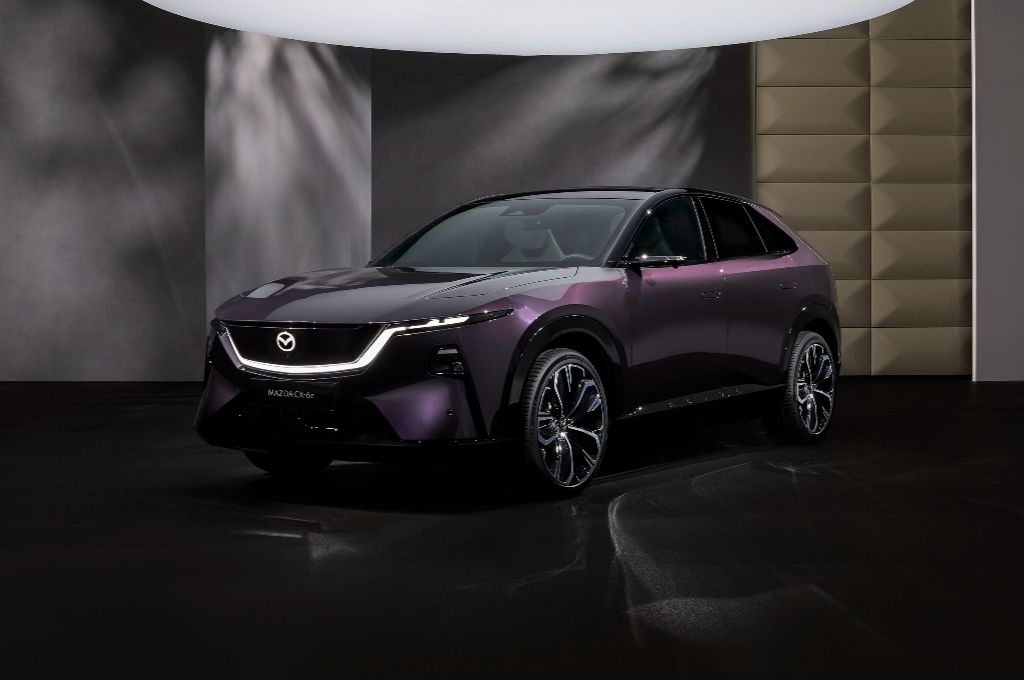 Mazda has revealed its latest EV, and it's very purple